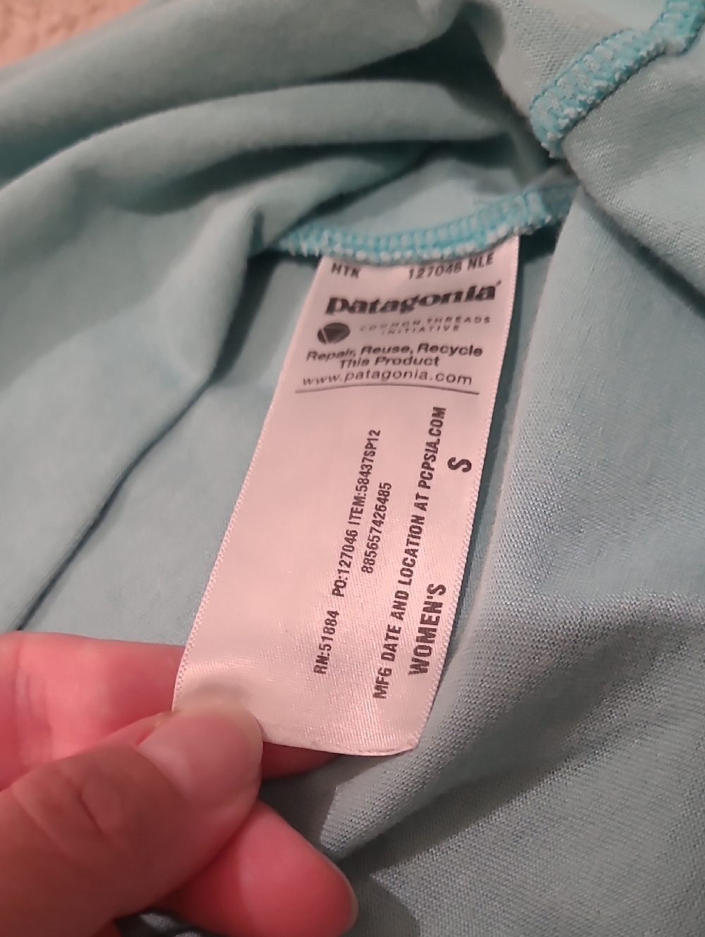 Patagonia Skirt Vitaliti Women SZ S BABY BLUE 51855 Lightweight Stretch Read!